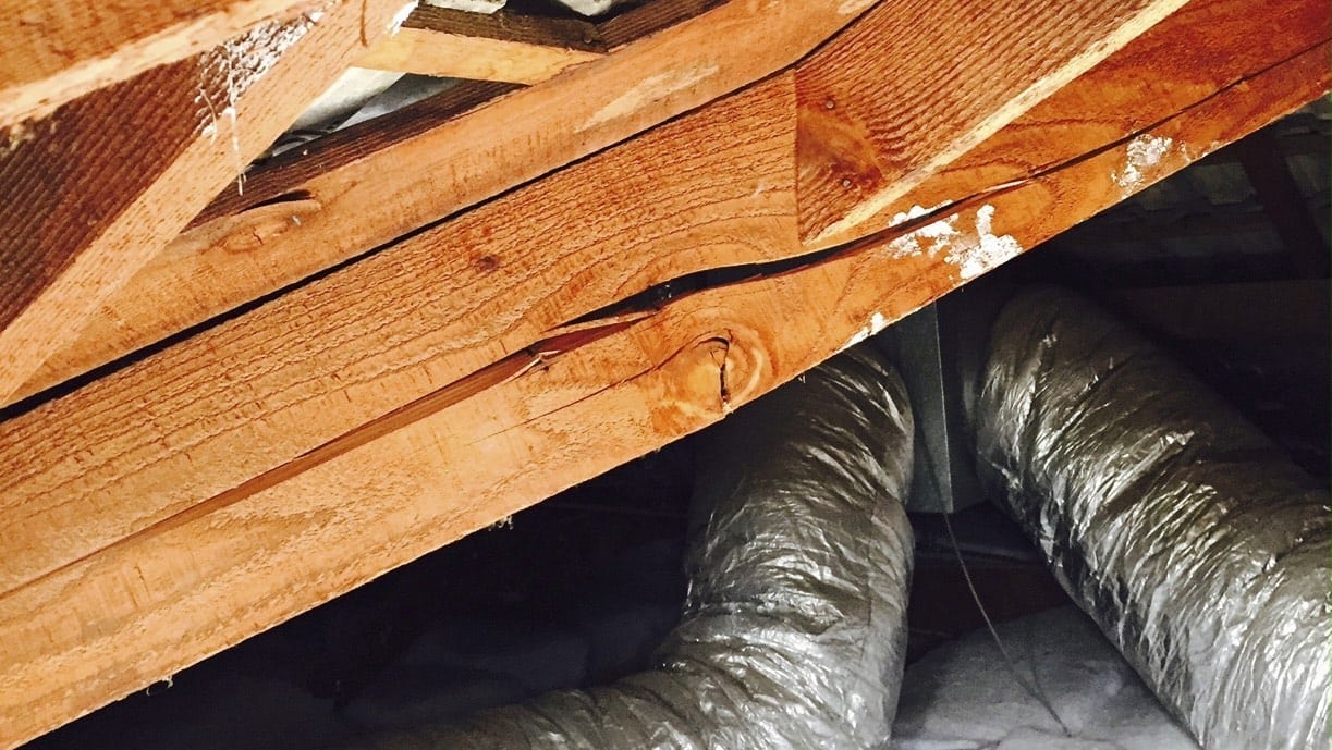 repairing broken rafters