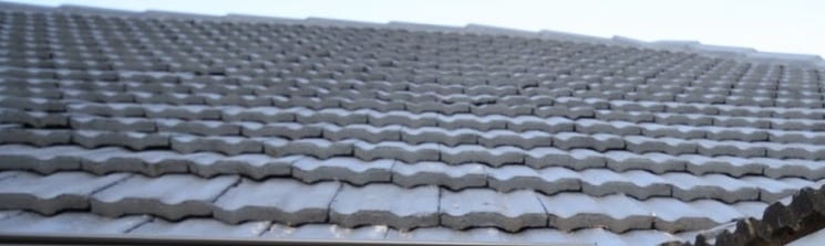 Old tiled roof